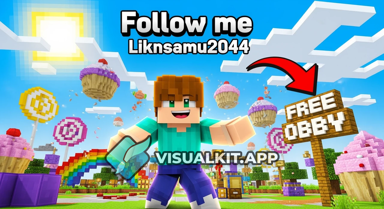 Minecraft Thumbnail — Without Watermark: Roblox Follow Liknsamu2044
