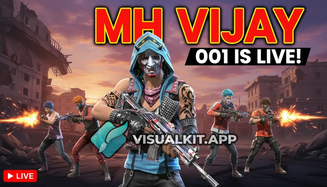 MH VIJAY 001 is live — Free Fire Live Stream Thumbnail