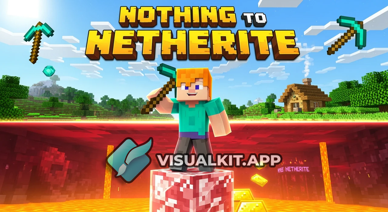 Nothing to Netherite Series - Friendly Minecraft Starter Guide