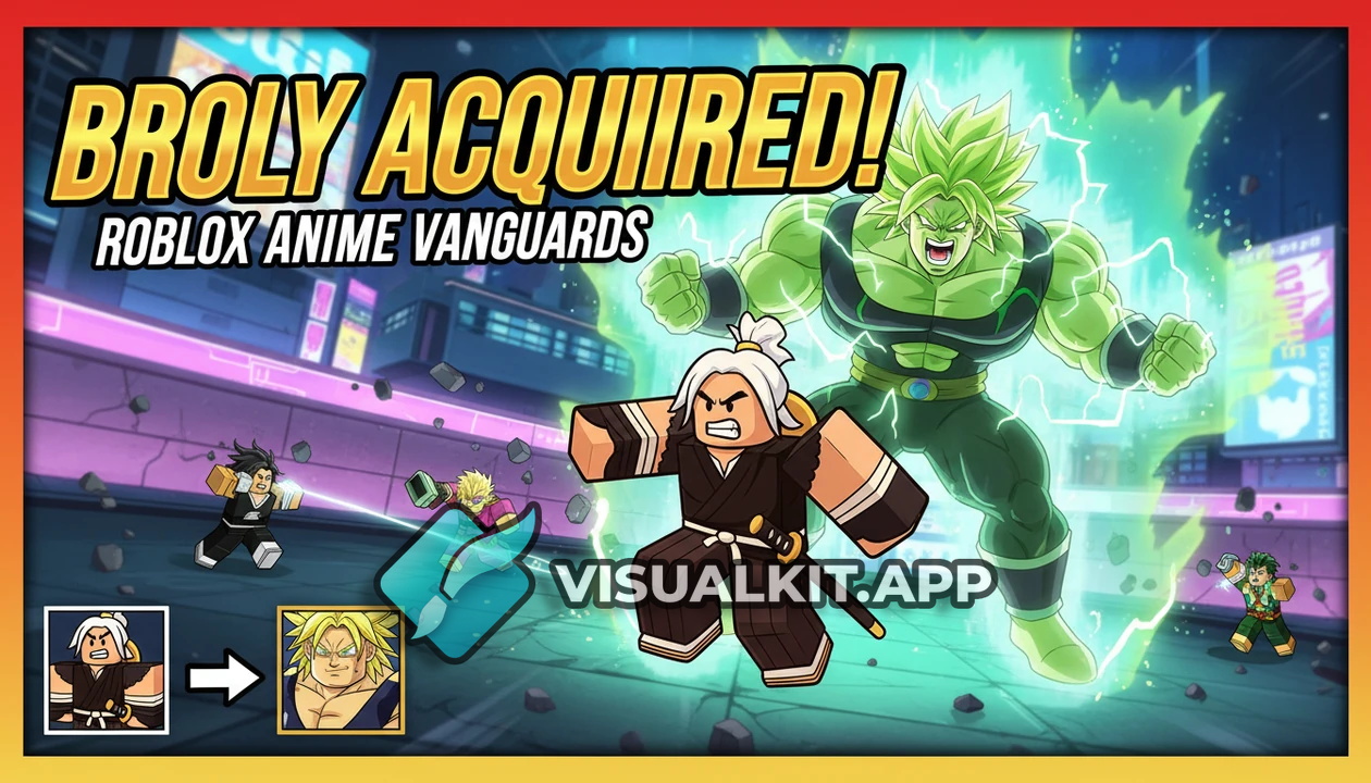 I Got Broly in Roblox Anime Vanguards - Avatar Reveal