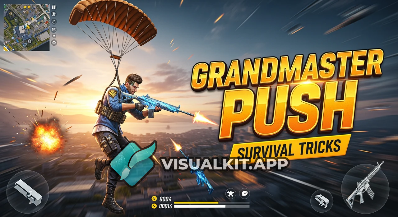 Free Fire — Best tirck to survive, Push Grandmaster Tip