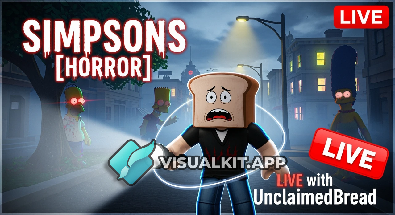 Cinematic Roblox LIVE — UnclaimedBread (Bready64) in Simpsons [Horror]