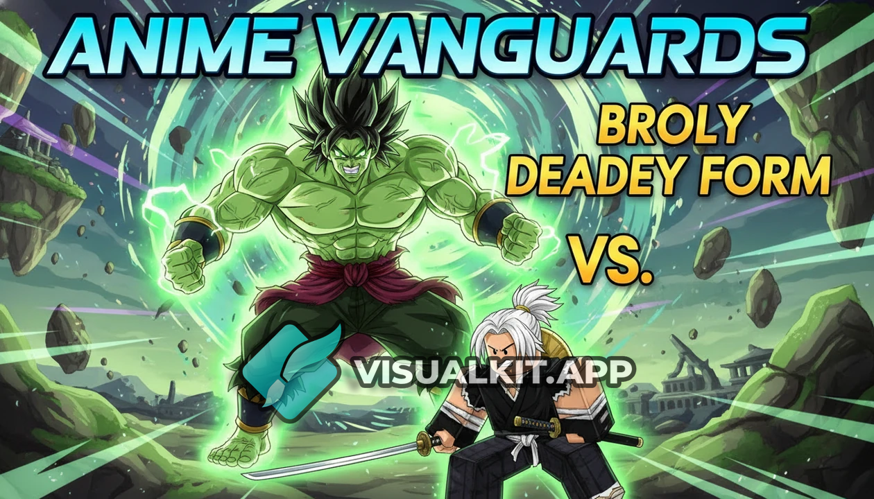 Roblox Character Design + Broly Deadey Form, Green Aura