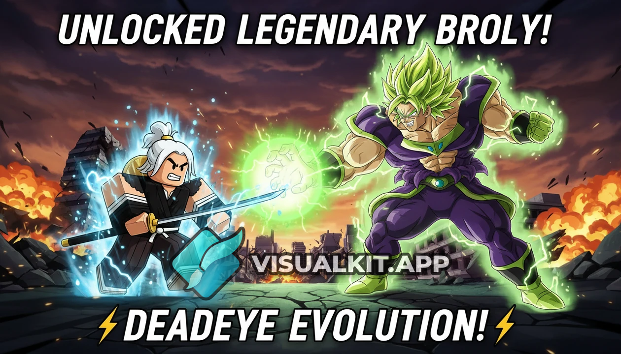 Minecraft Thumbnail — Broly Deadeay Unlock in Roblox Anime Vanguards