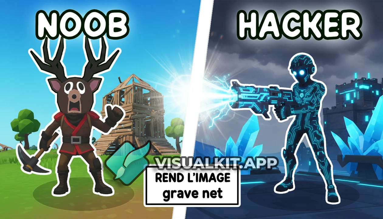 REND L'image grave net — Fortnite characters blended, crisp