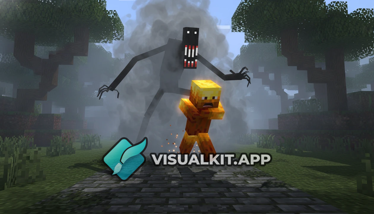 Free minecraft YouTube Thumbnail Template | VisualKit