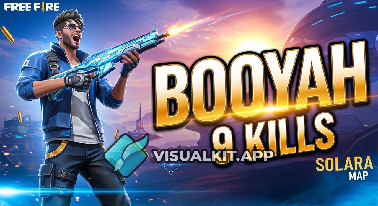 BOOYAH on Solara Map — 9 Kills Free-Fire Epic Win Highlight