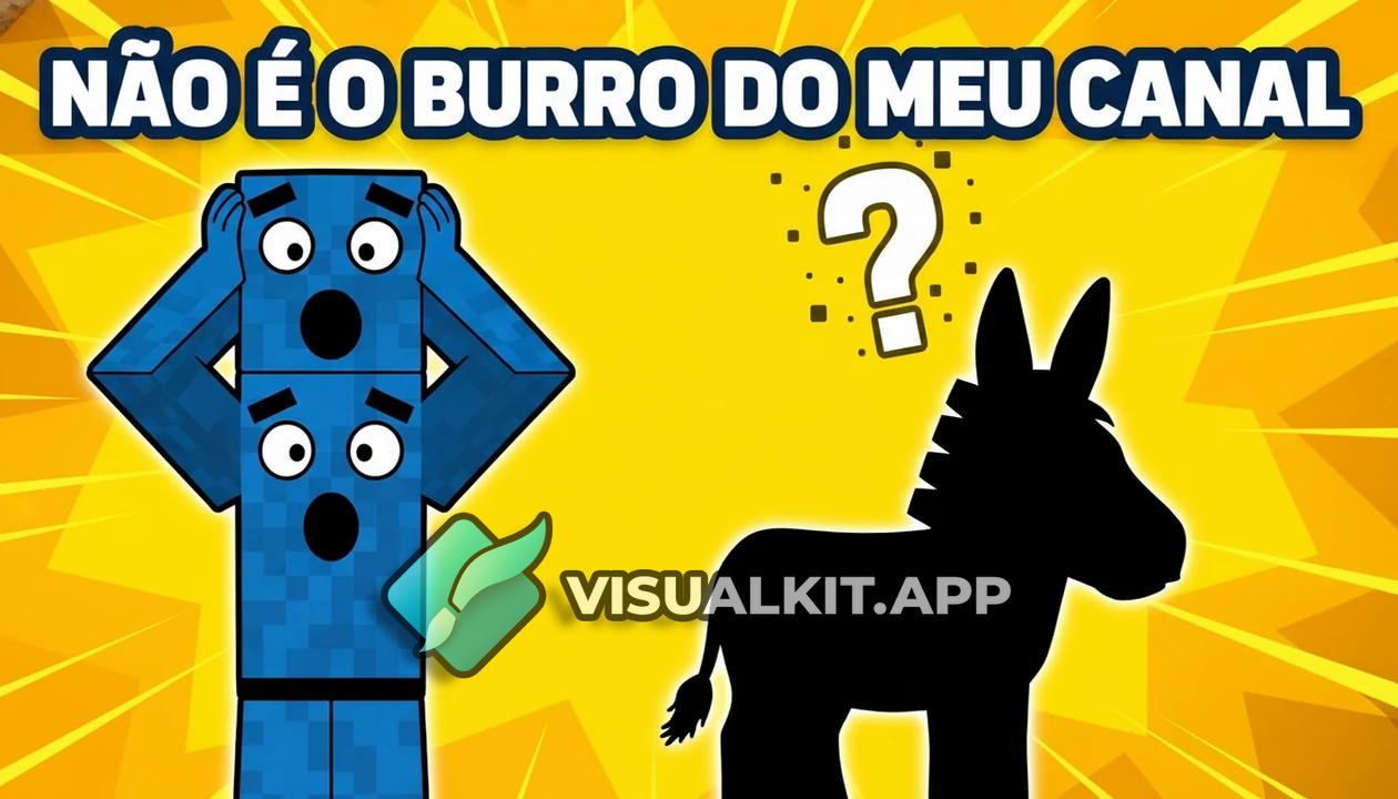 NAO É O UM PERSONAGEM DO MEU CANAL - Burro em silhueta com ?