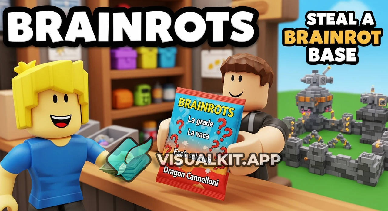 Roblox noob pays for Brainrots pack? Small shop + steal base