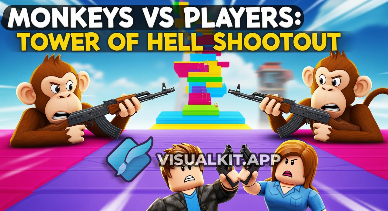 Tower of Hell Standoff: 2 Monkeys with AK-47s vs Players