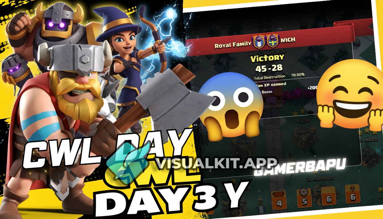 CWL Day 3 Victory — Clash of Clans Esports Highlight Win