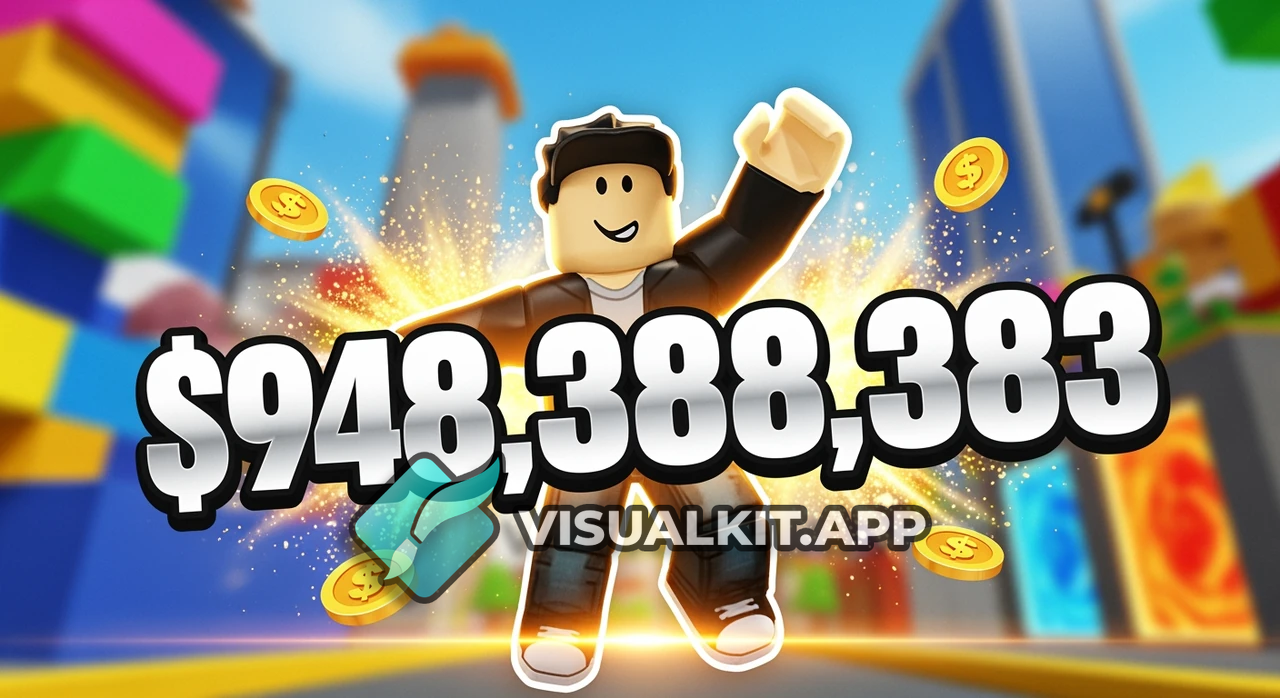 Creat a icon-like thumbnail in Roblox with $948,388,383