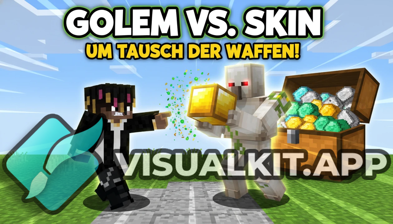 Ersetz den Skin auf dem Bild mit dem iren Golem – Minecraft
