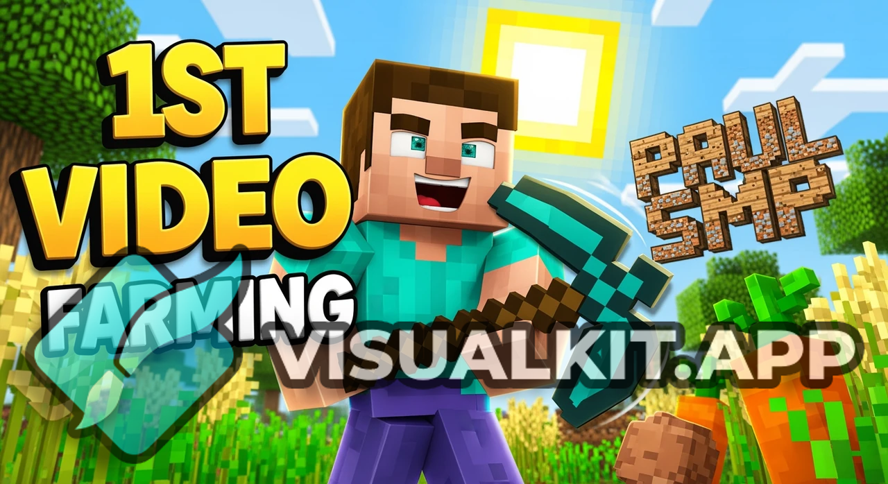 1st Video on Paul SMP: Epic Minecraft Farming Debut