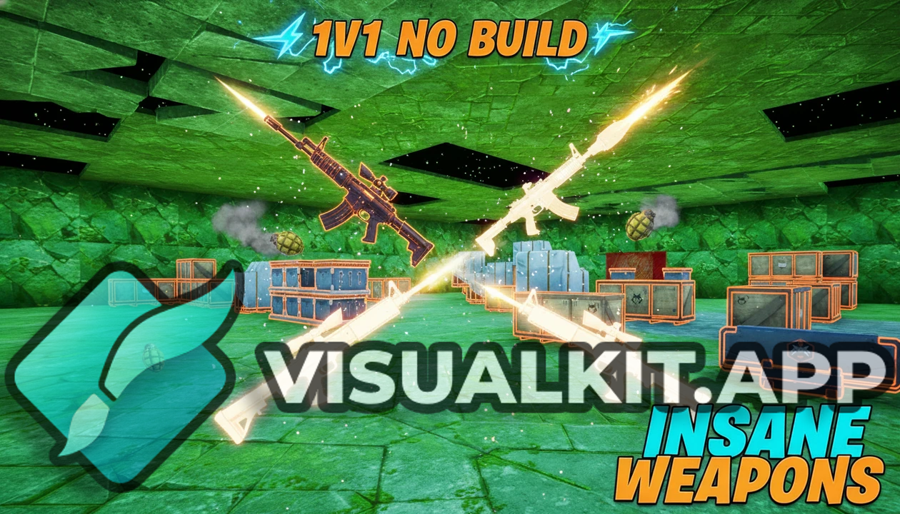 Vibrant Screenshot Background with Fortnite Guns - Insane Weapons