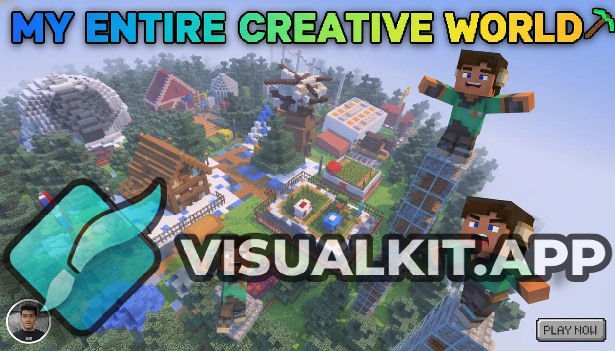 My Entire Minecraft Creative Superflat World Tour - Epic Builds