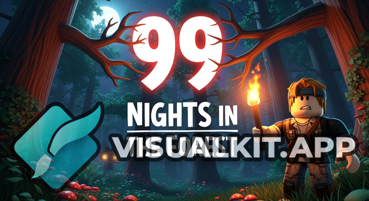 Roblox 99 Nights in the Forest — Epic Night 99 Survival Art