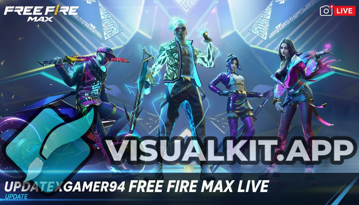 Create 16:9 Free Fire Max Thumbnail - Live Stream UpdateGamer94