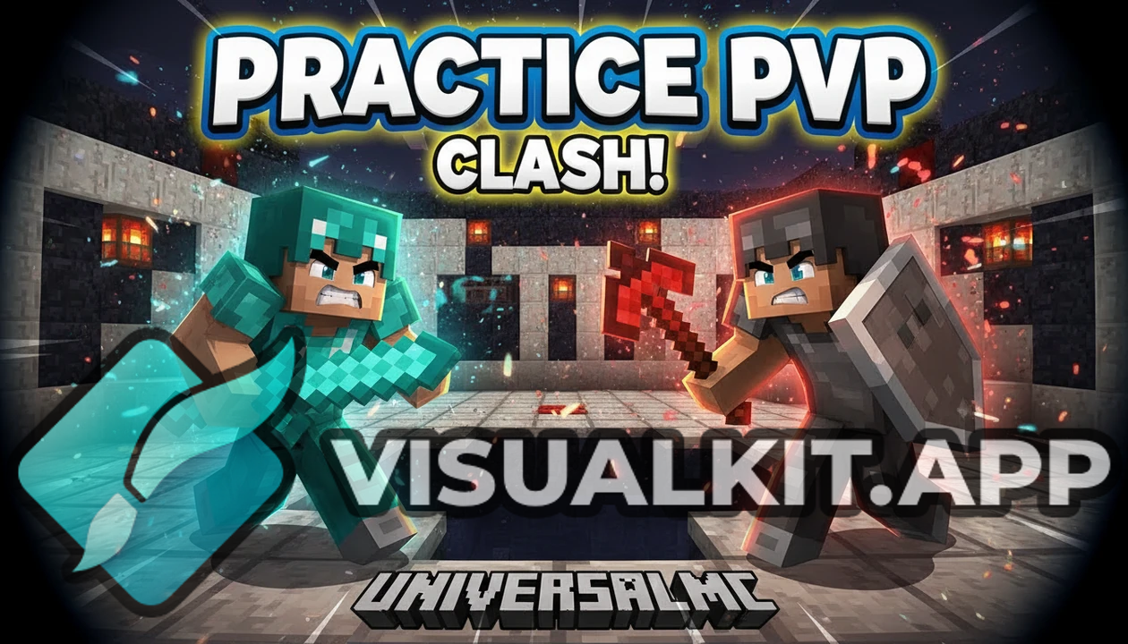 Minecraft: Playing in universalmc Practice PvP — Intense Duel