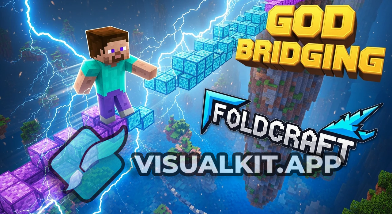 Steve Is God Bridging on Foldcraft Launcher — Mid-Air GOD Shot