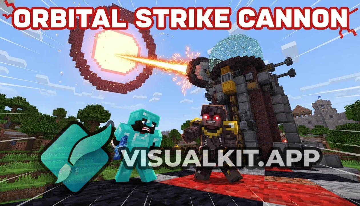 Minecraft Orbital Strike Cannon - Massive Base Destroyer