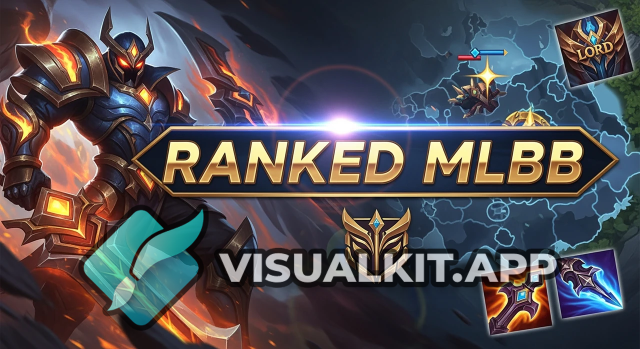 Ranked MLBB Thumbnail Background - Vibrant Mobile Legends Design