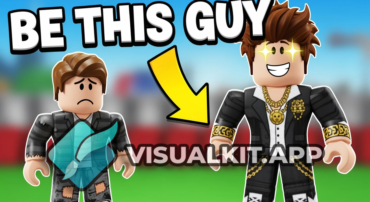 Be This Guy: Poor vs Rich Roblox Character Thumbnail