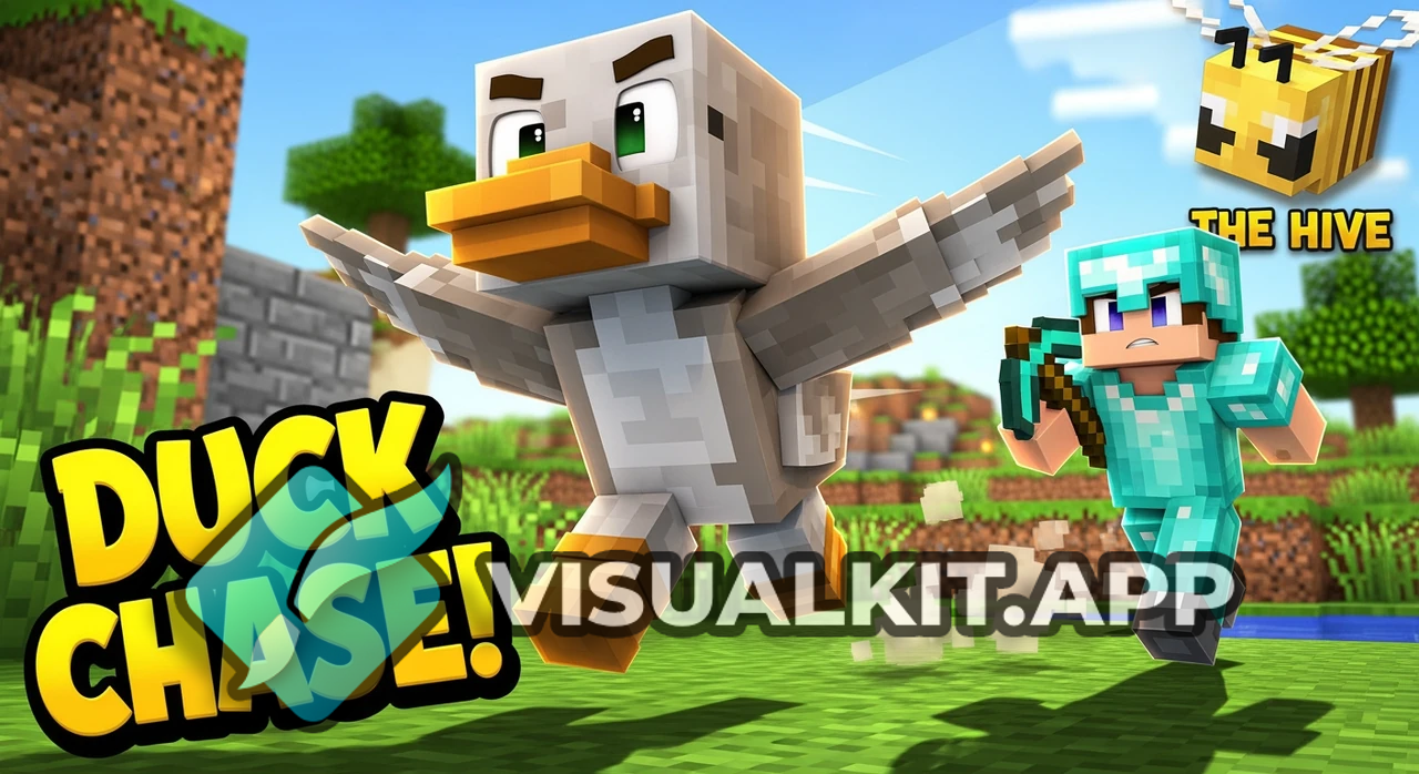 Minecraft: Duck Running From Player in Hive Survival