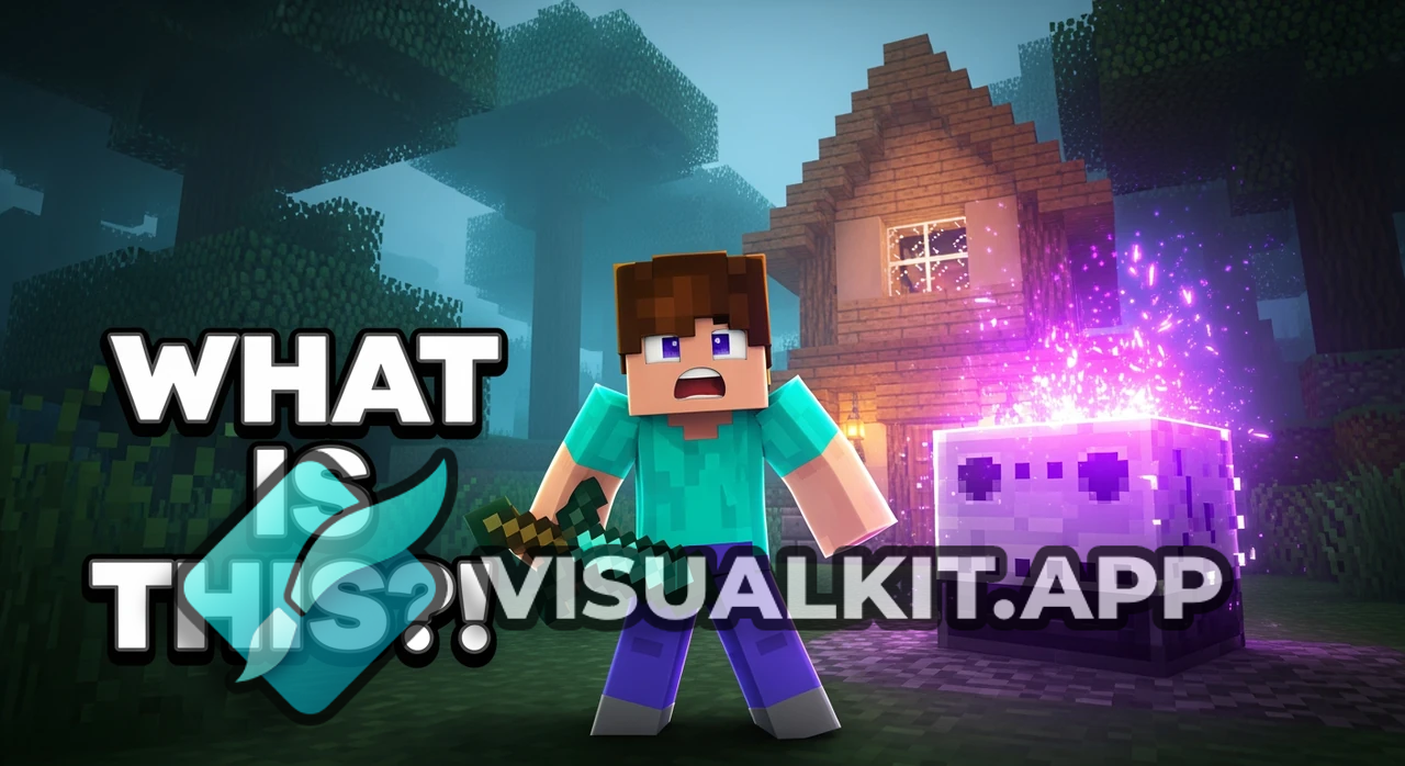 Minecraft 3D Thumbnail: Glitched Command Block & Shocked Player