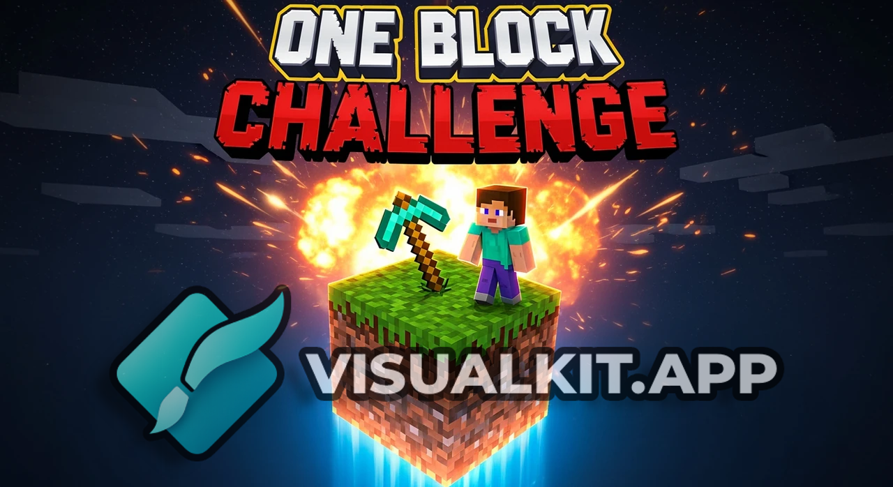 One Block Challenge: Player Stands on Single Block in Minecraft