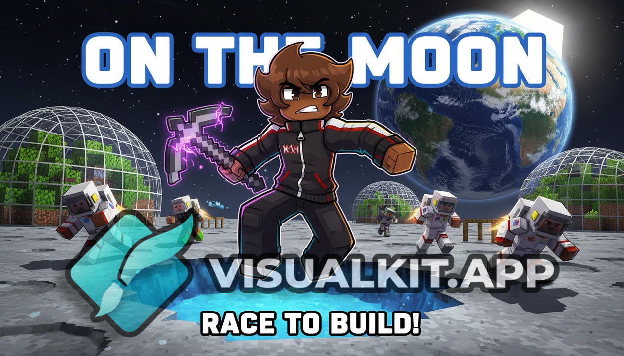 Minecraft On the Moon – Avatars Explore Lunar Base Scene