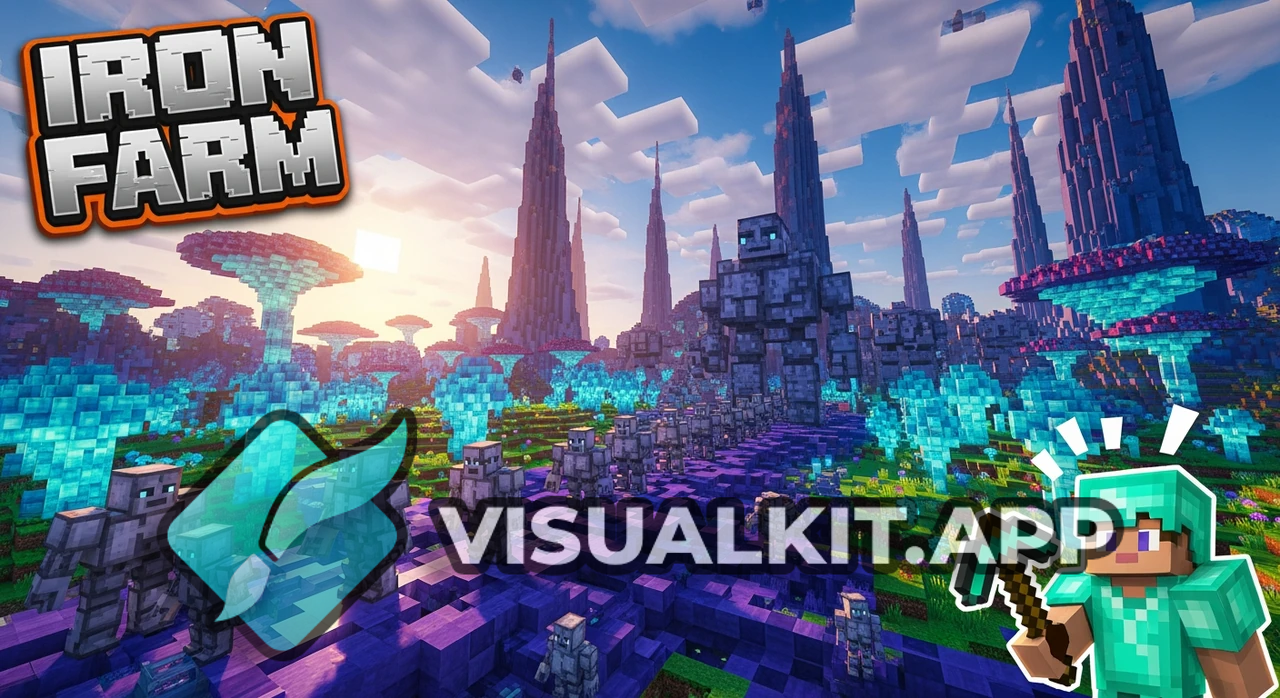 Making an Iron Farm in Minecraft: Compact AFK Design