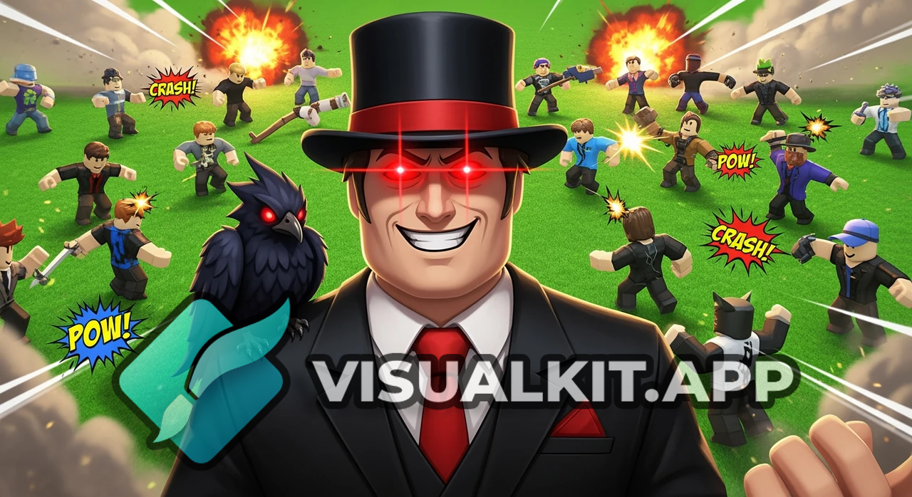 Roblox: Rich Man with Red Laser Eyes & Brawling Field