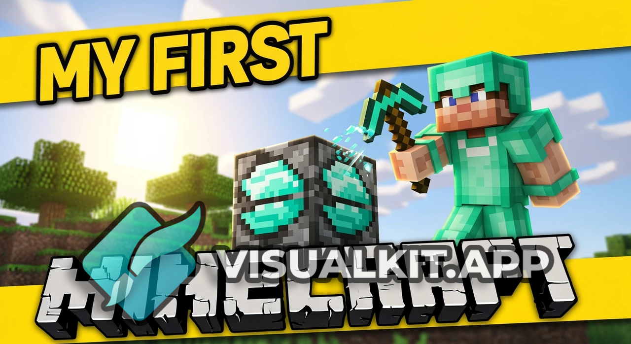 My First Minecraft — Beginner Survival Thumbnail Reveal