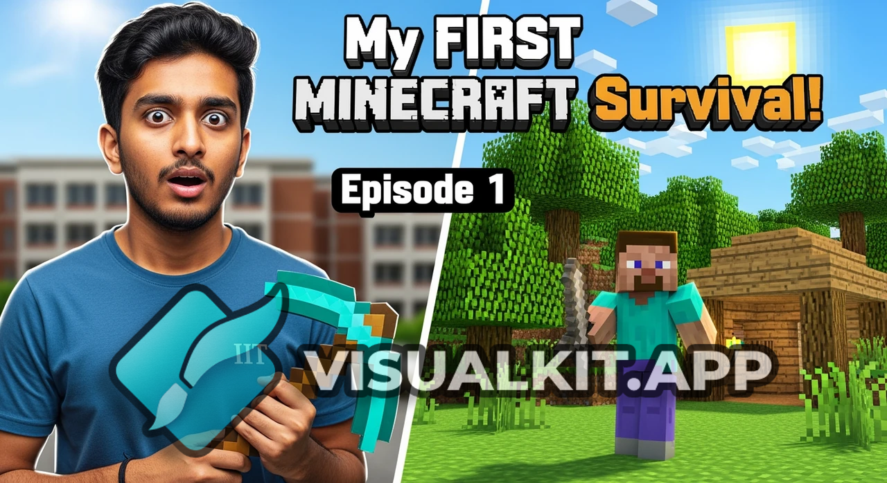 IITian Plays Minecraft for First Time — Survival Series Ep1