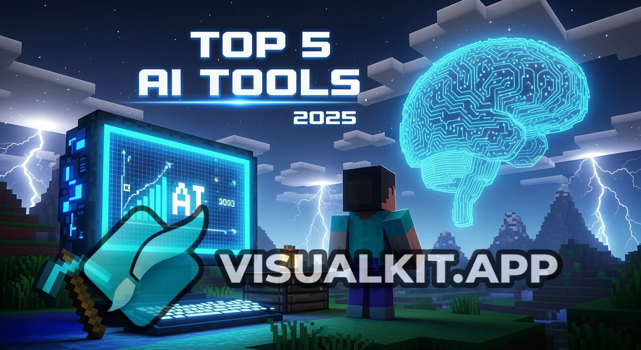 Top 5 AI Tools in 2025 | Cinematic Minecraft Thumbnail