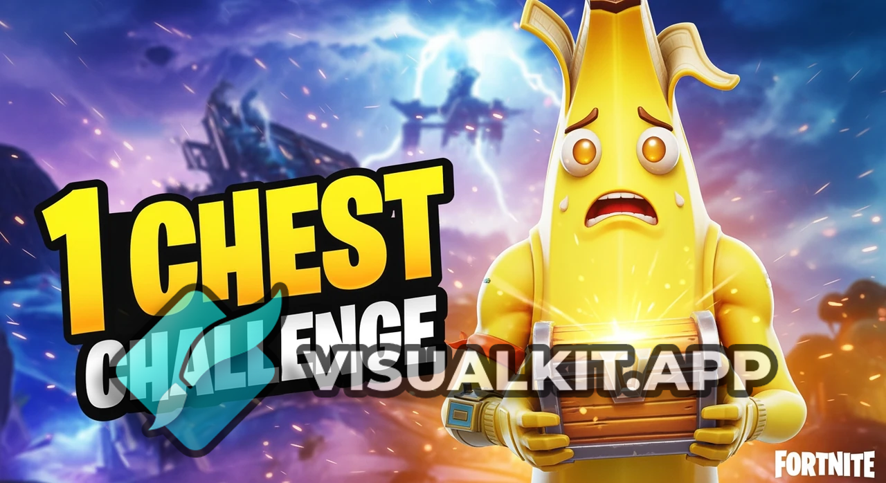 im doing a 1 Chest Challenge - Fortnite One Chest Win Highlight