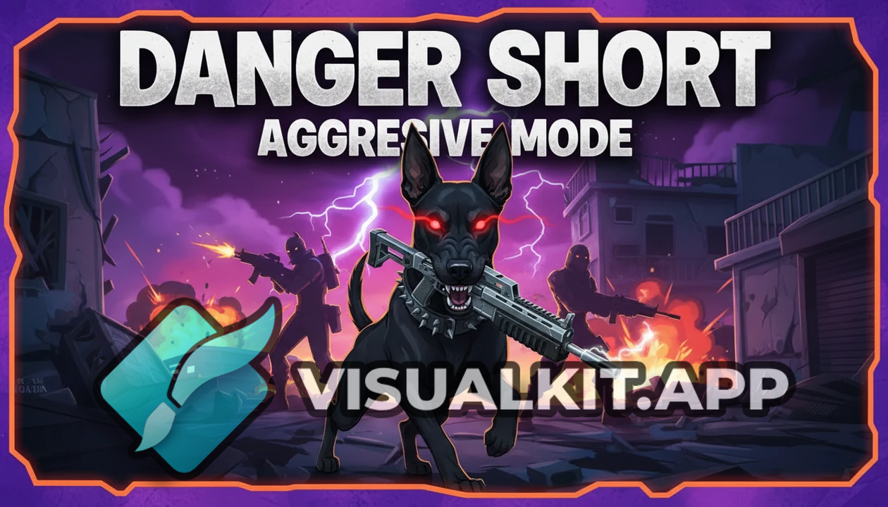 Fortnite Dog in Aggressive Mode — Danger Short Thumbnail