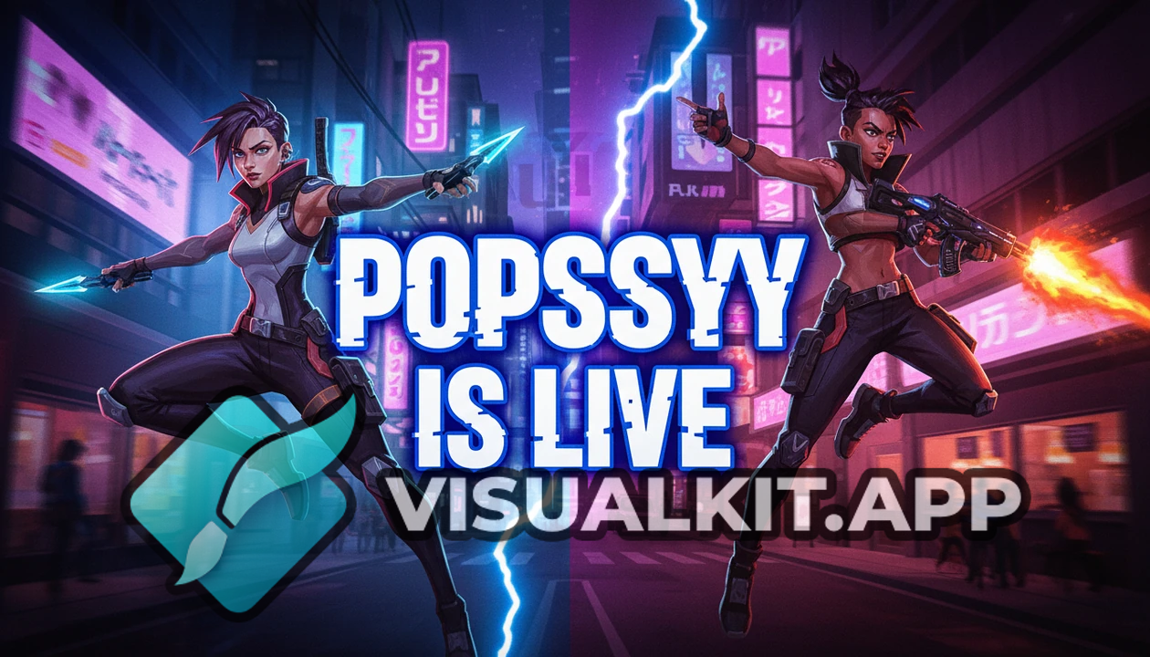 Add Text Centered — POPSYYYY Is Live | Valorant Cinematic