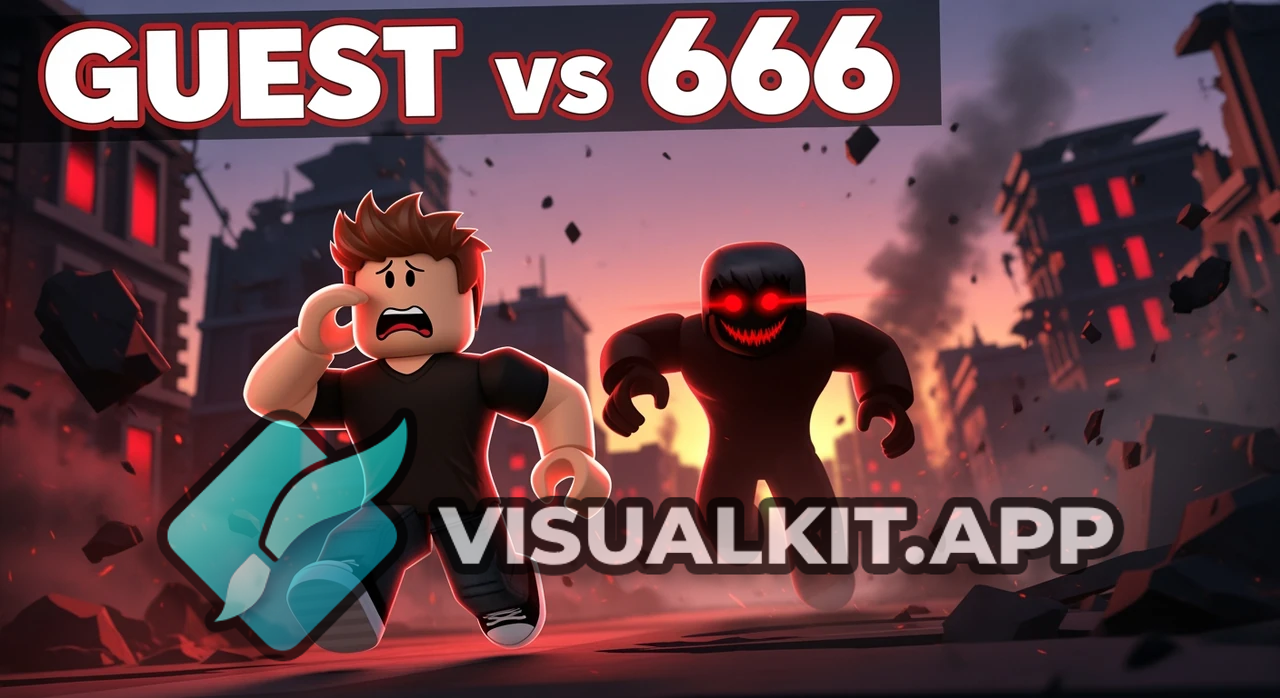 Roblox Guest Outfit Running from Guest 666 – Epic Chase