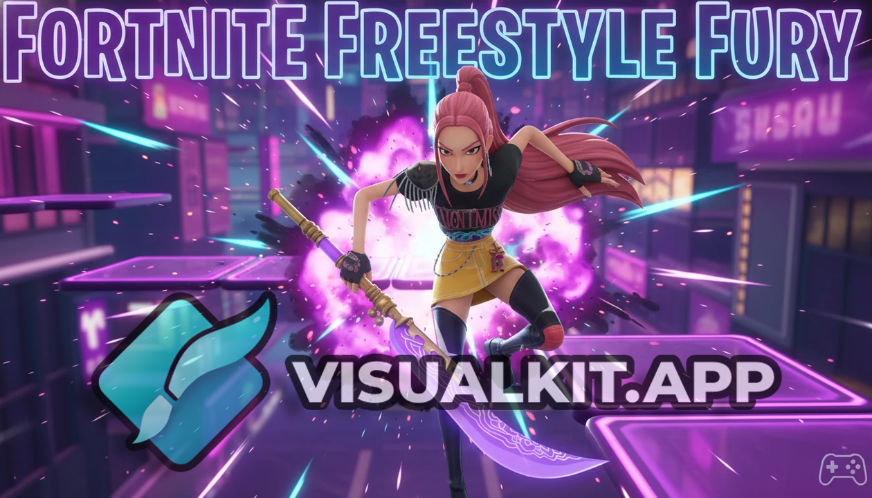 Fortnite-style Mira-Inspired Female - Neon Parkour Pose