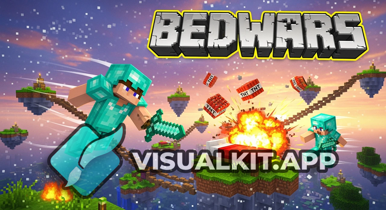 Minecraft Bedwars: Epic Bed Break Clash - Sword Leap Attack