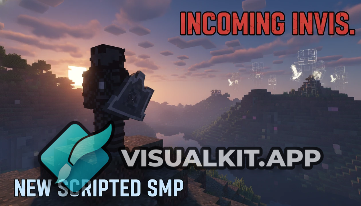 Minecraft Scripted SMP — Netherite Shield vs Invisible Stacked Crew