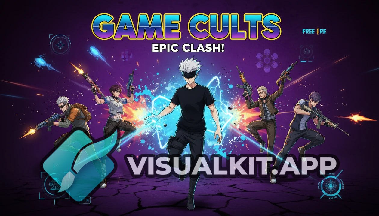 Create a thumbnail like this image - Game Cults (Free-Fire)
