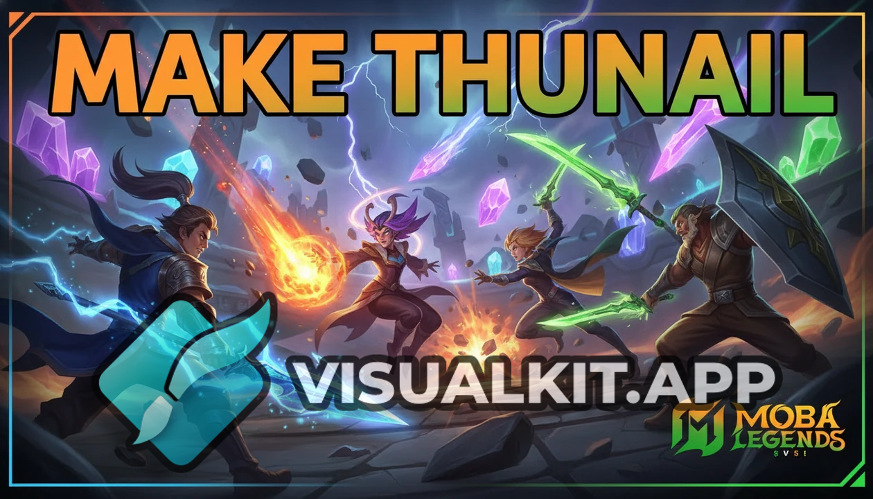 MAKE THUNAIL: Mobile Legends epic thumbnail with blended faces
