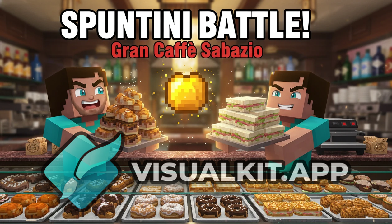 Minecraft: post Instagram per spuntini del Gran Caffè Sabazio