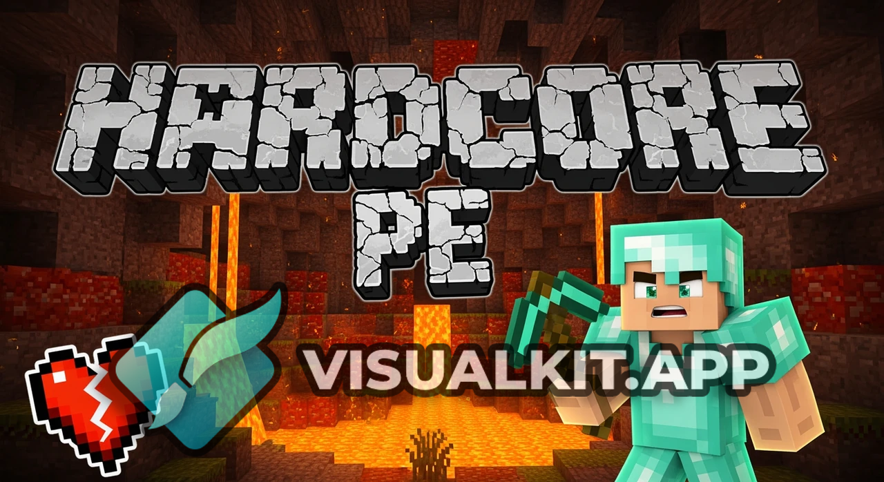 Playing Hardcore in pe | Minecraft Pocket Edition Hardcore