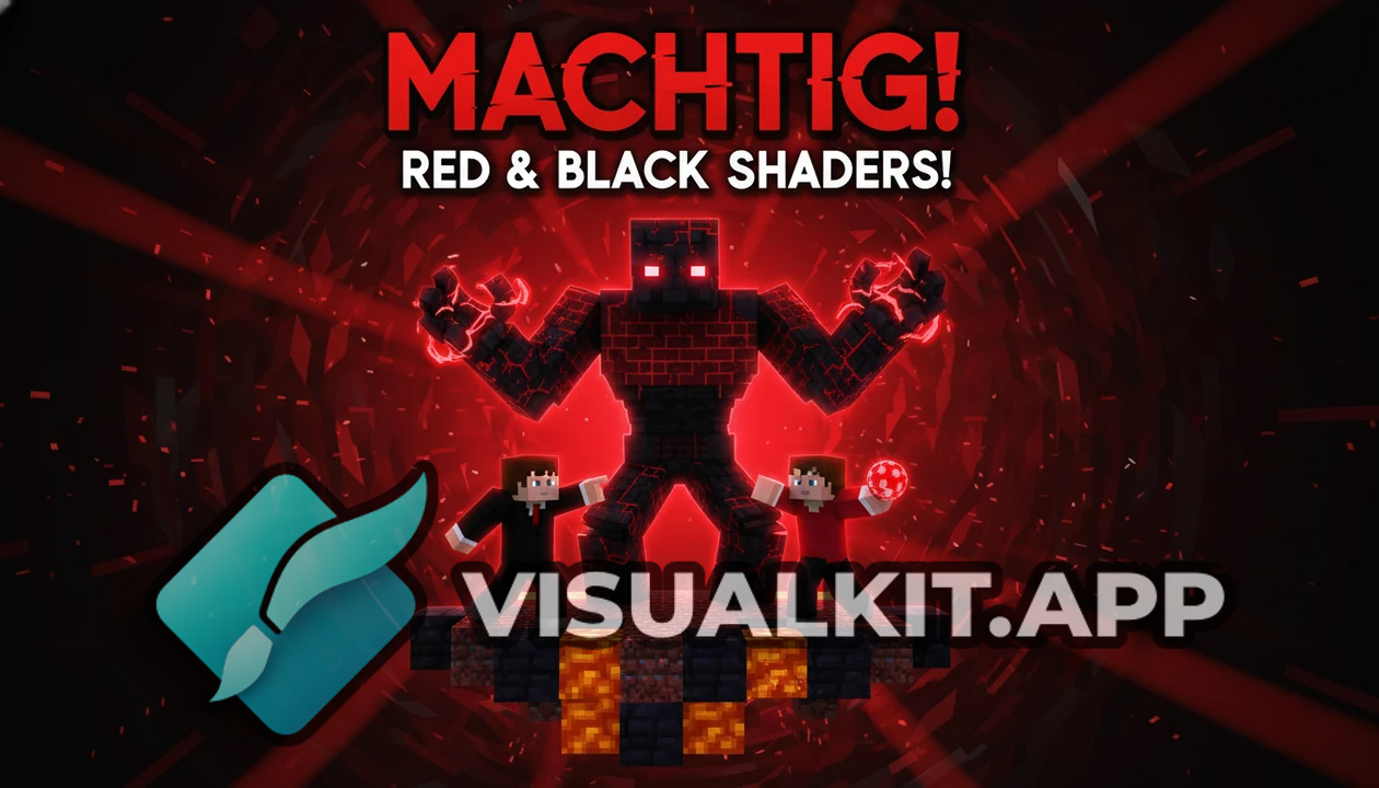 Minecraft: Er soll Machtig erscheinen mit Rot-Schwarz Shader
