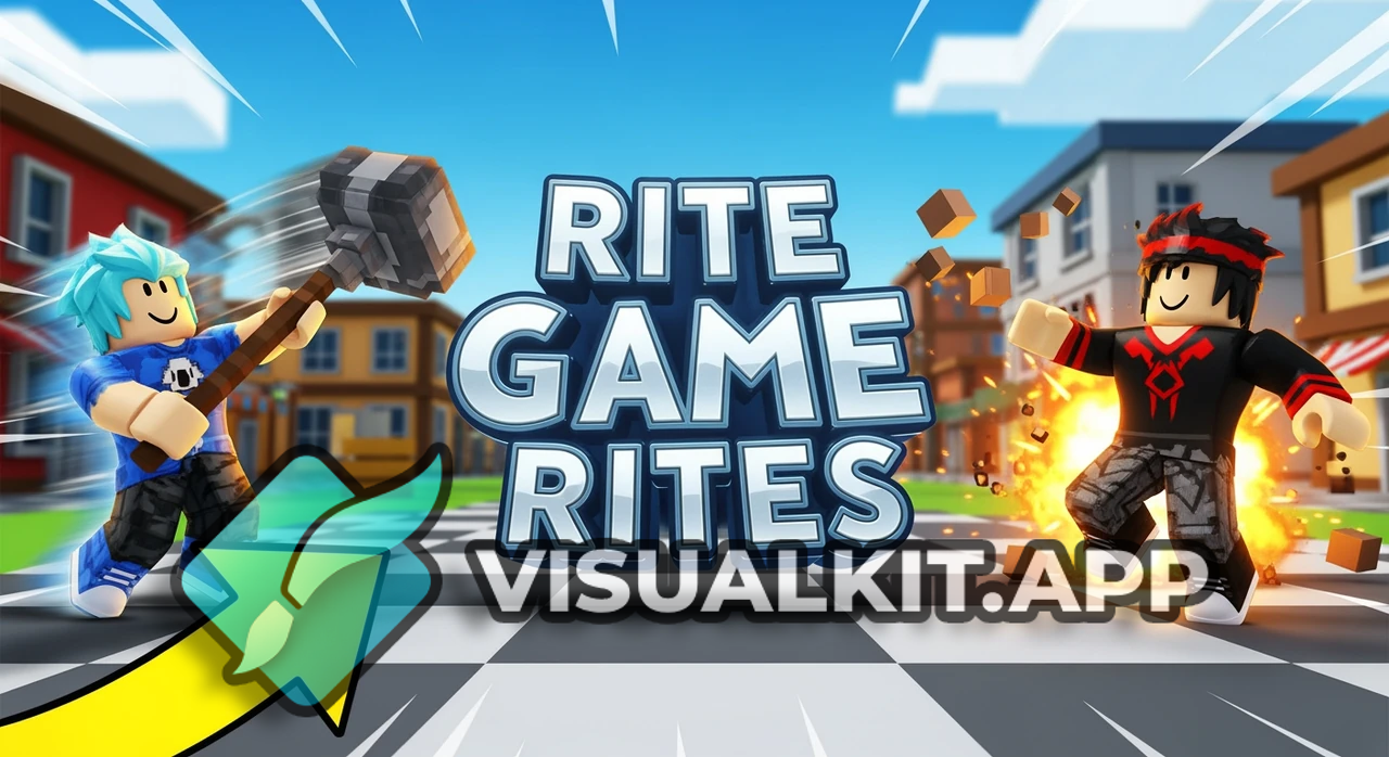 Roblox Rite Game — 'Rites' Title Centered & Crossroad Map