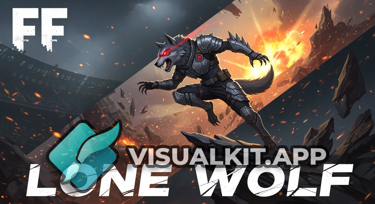 ff lone wolf — Free Fire Solo Shooter Thumbnail (wolf-mask sniper)